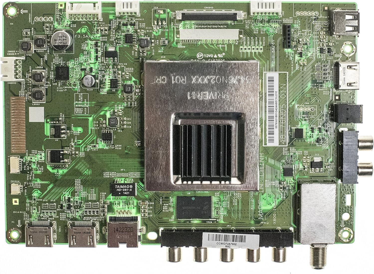 91.76N10.B01G Vizio Main Board For E480I-B2 LWJQPOFQ 55.76N01.B01 48.76N05.01N