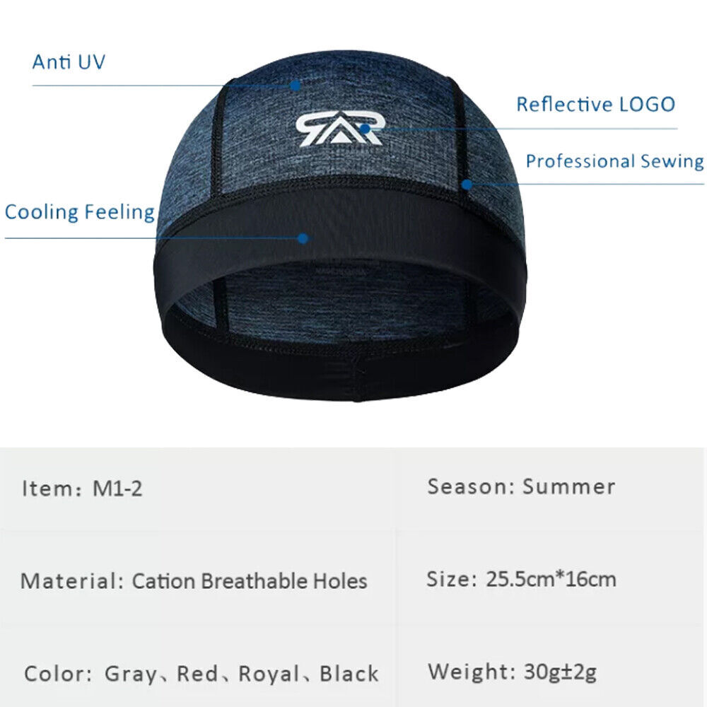 Men Cooling Beanie Hat Wrap Durag Headwear Skull Cap Doo Do Rag Bandana Headband