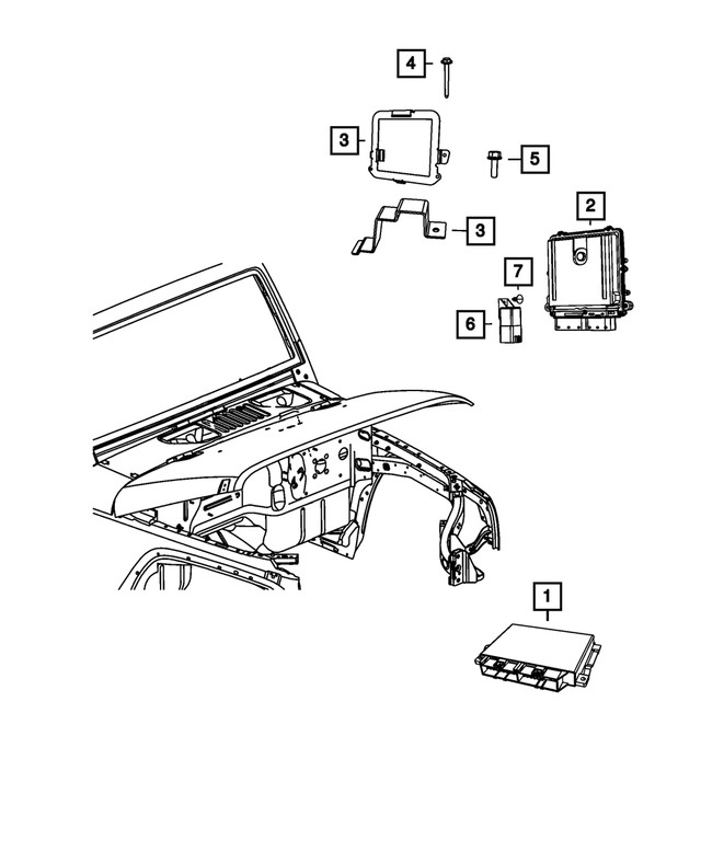 Genuine Mopar Transmission Control Module 68347573AA