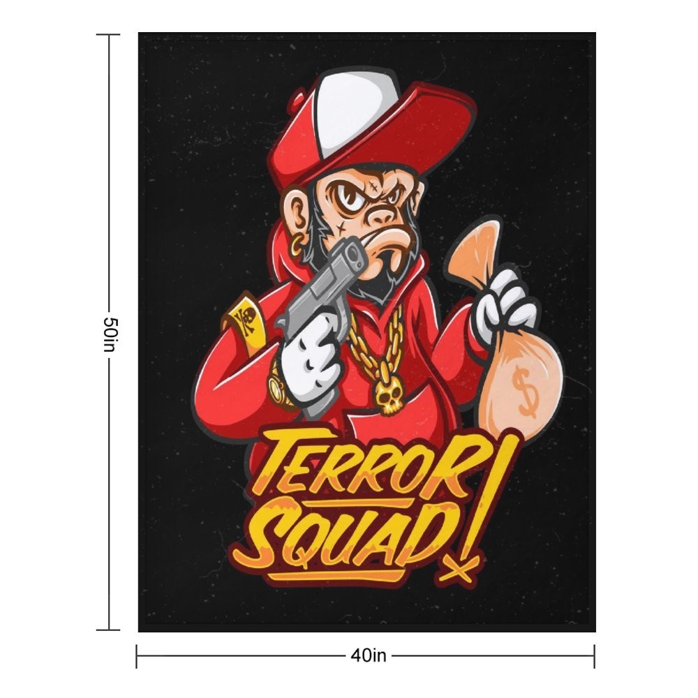 40 x 50 INCHES Illustrations Graphics Front Print Flannel Throw Blanket 6360-38