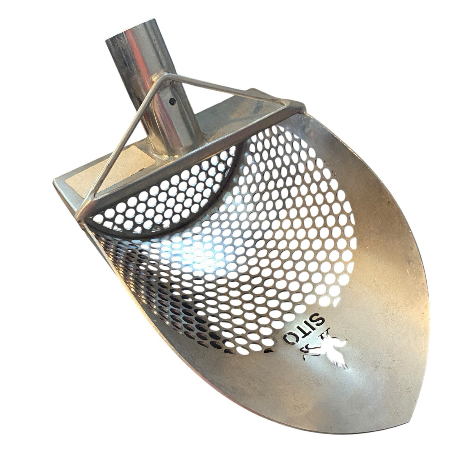 Sito Heavy Duty Sand Scoop 3/8" Holes, 8" W, 12" L, 4" H, 1.5" Handle Opening