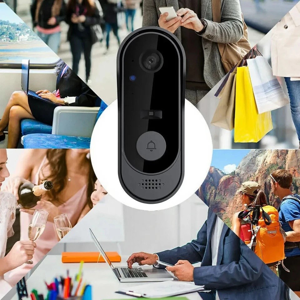 Smart Wireless WiFi Doorbell Camera Phone Door Ring Video Intercom Security Bell