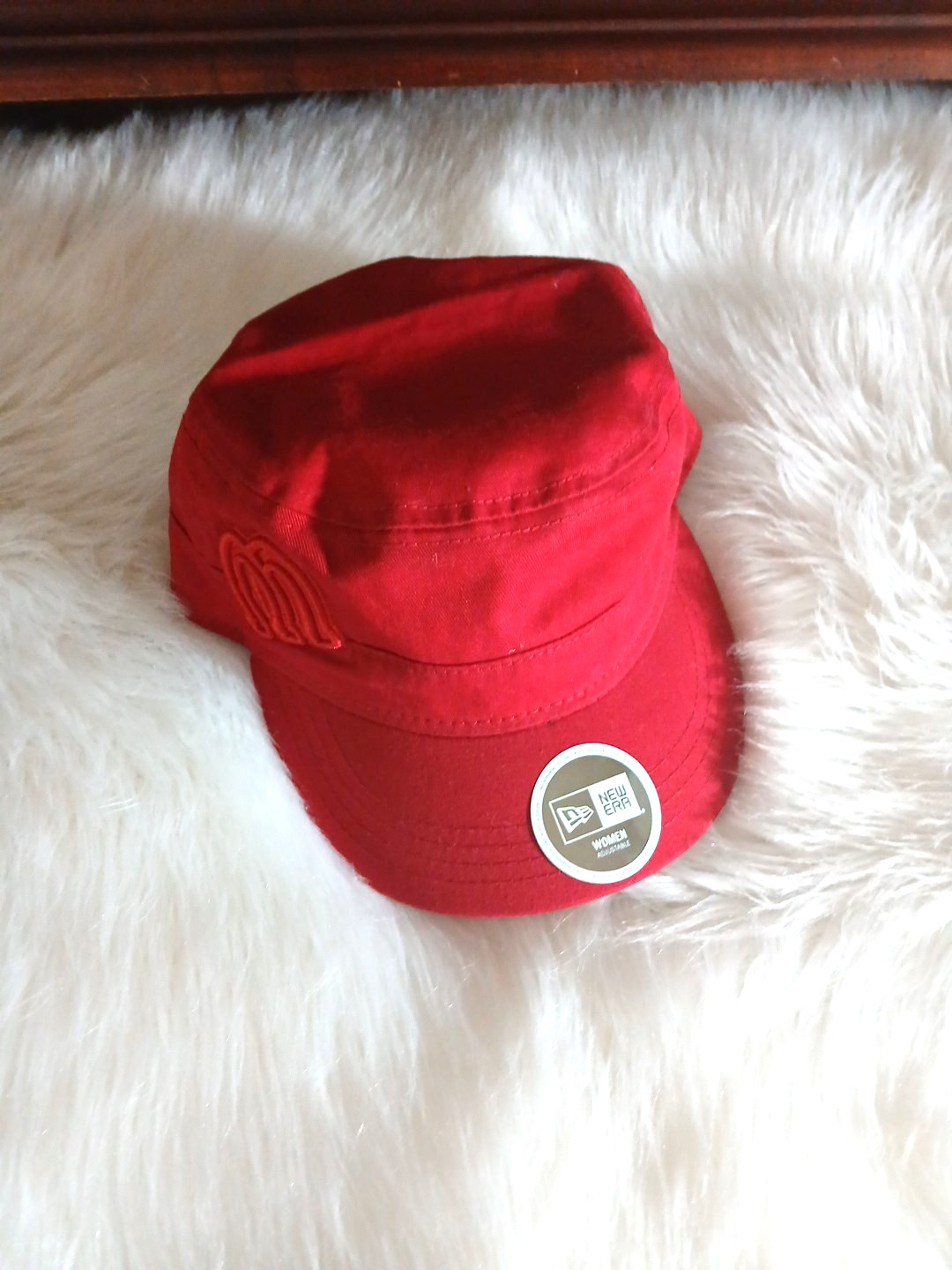 NEW Minor League Baseball NEW ERA Women's OS Adjustable Snap Back Cadet Cap Red