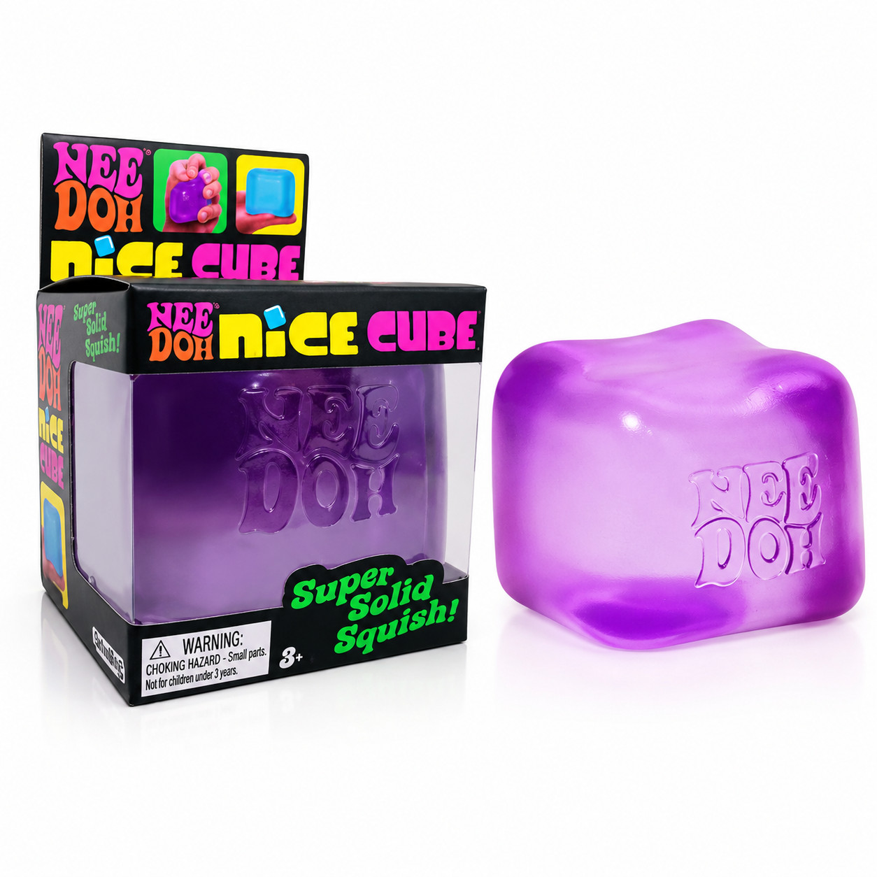 NEW Nee Doh Nice Cube - Super Solid Squish!  Stress fidget relief toy