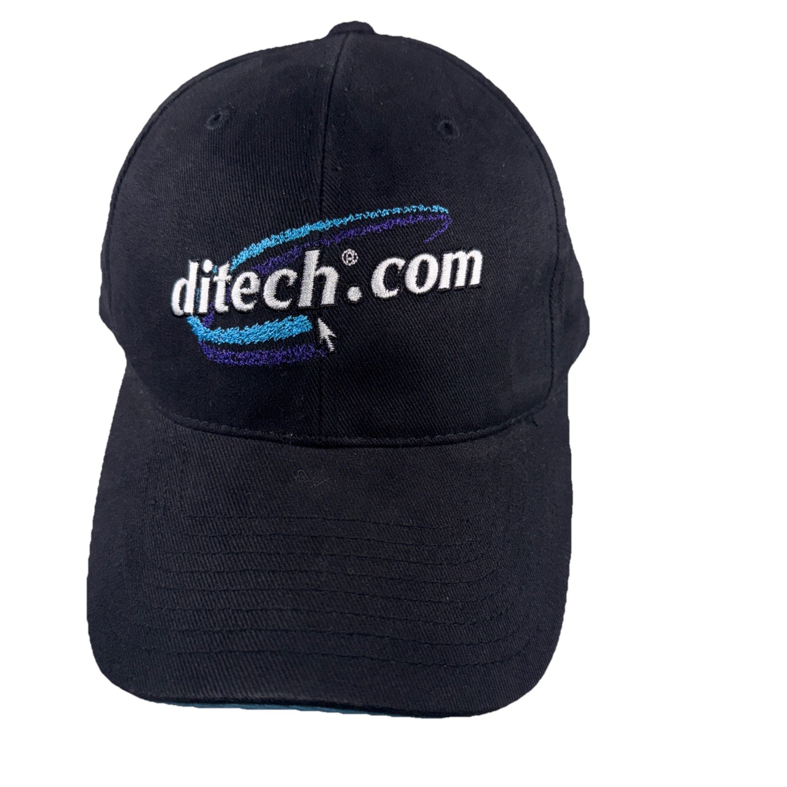 Hendricks Motor Sports Ditech.com logo on Black Hat Cap Victory Lane Hook Loop