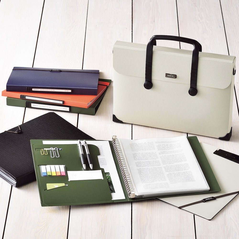 N75204 Orange File Clear Book A4 30 Holes Interchangeable 2 Type Pockets