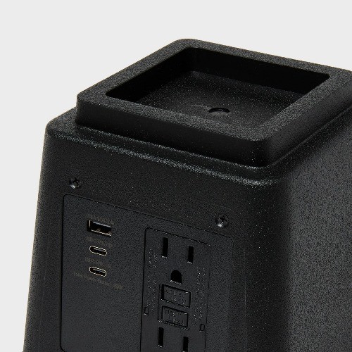 4pk Bed Risers with Power Outlets and USB Port - Brightroom