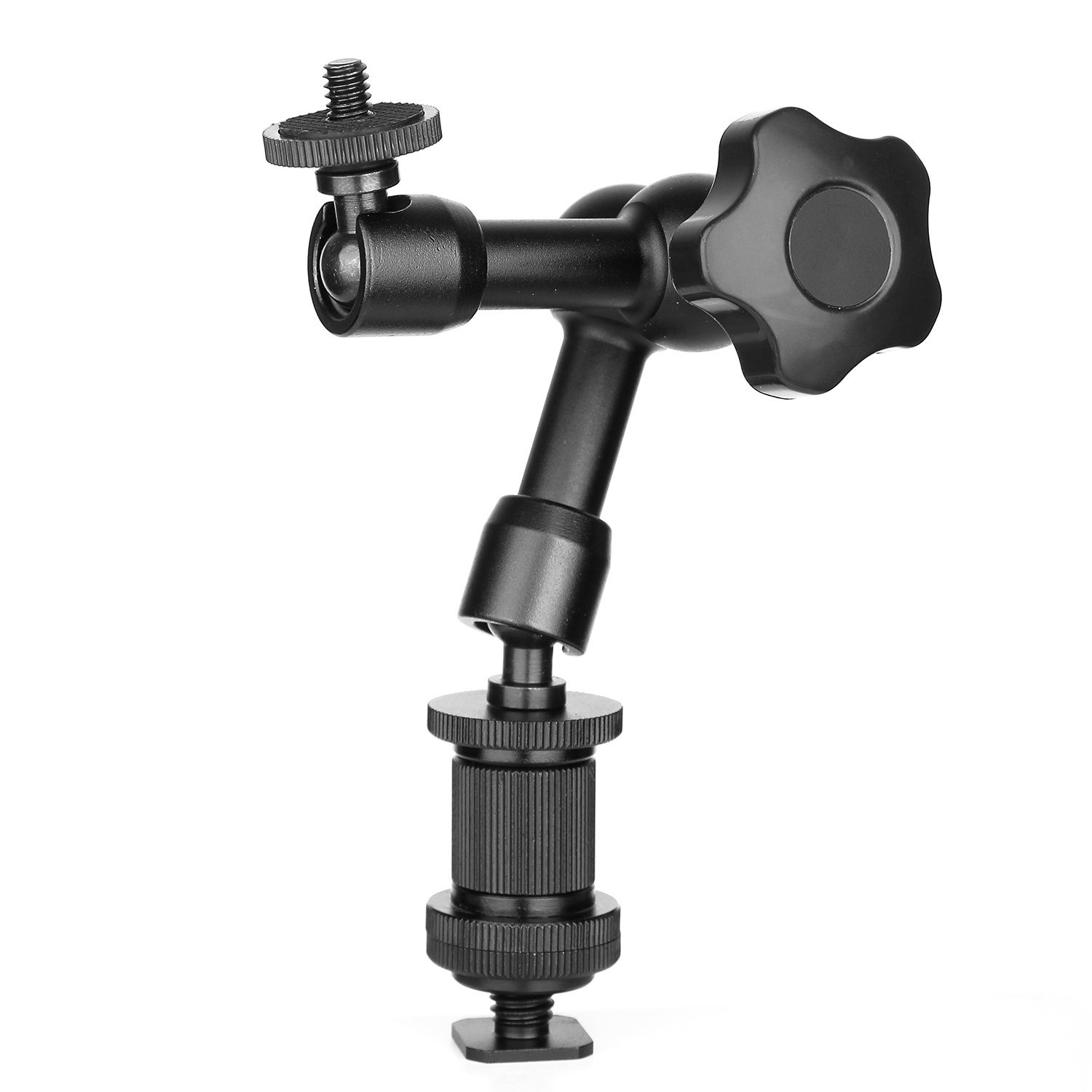 7'' Magic Arm, Articulating Magic Friction Arm Adjustable with Hot Shoe Mount...