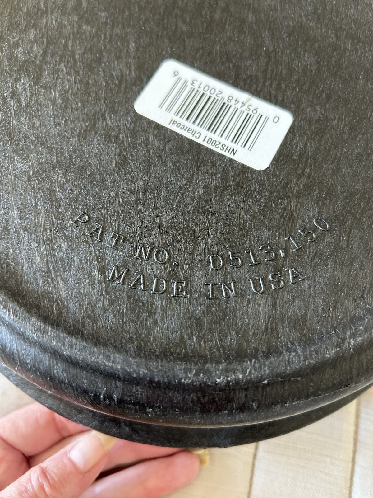 HS Inc. NHS 2001 Charcoal Heavy Construction Tortilla Server 9” Diameter