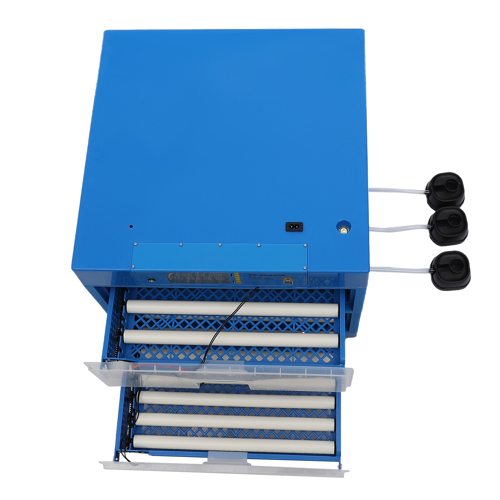 128 Egg Automatic Incubator Hatcher Machine LED Display Blue
