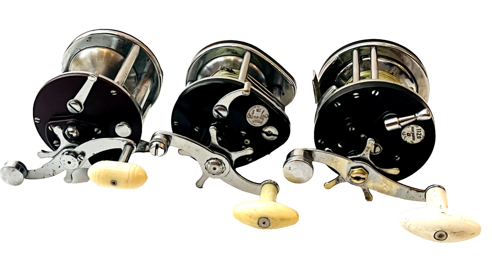 Lot of 3 VTG Salt Water Reels PENN PEER 209 OCEAN CITY 922 TRUE TEMPER 112 0