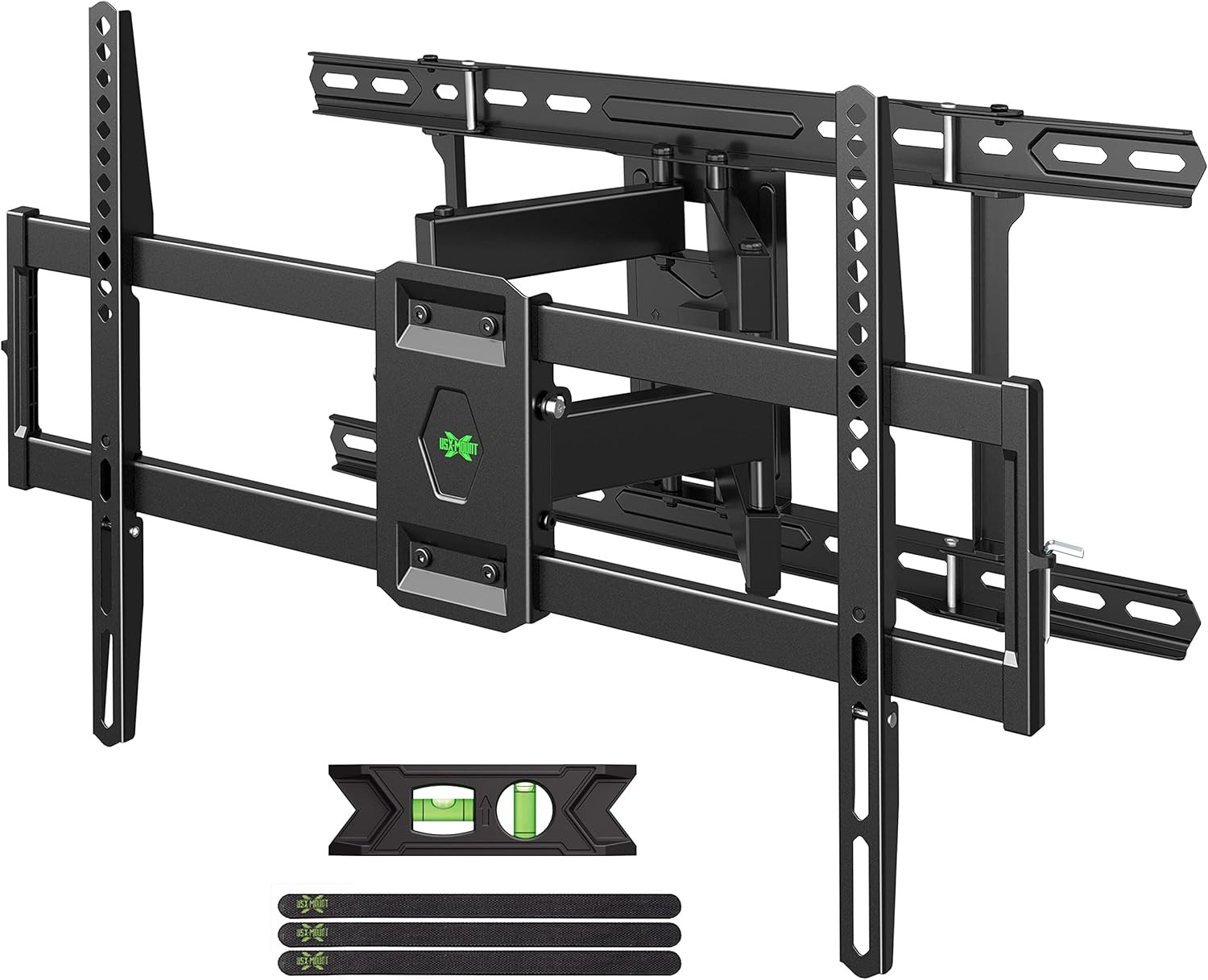 Heavy-Duty Full Motion TV Wall Mount for 42"-85" TVs, 110lbs Capacity