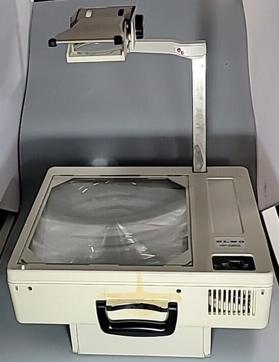 ELMO RETRO TRANSPARENCY OVERHEAD PROJECTOR MODEL HP-285S *FOR PARTS*