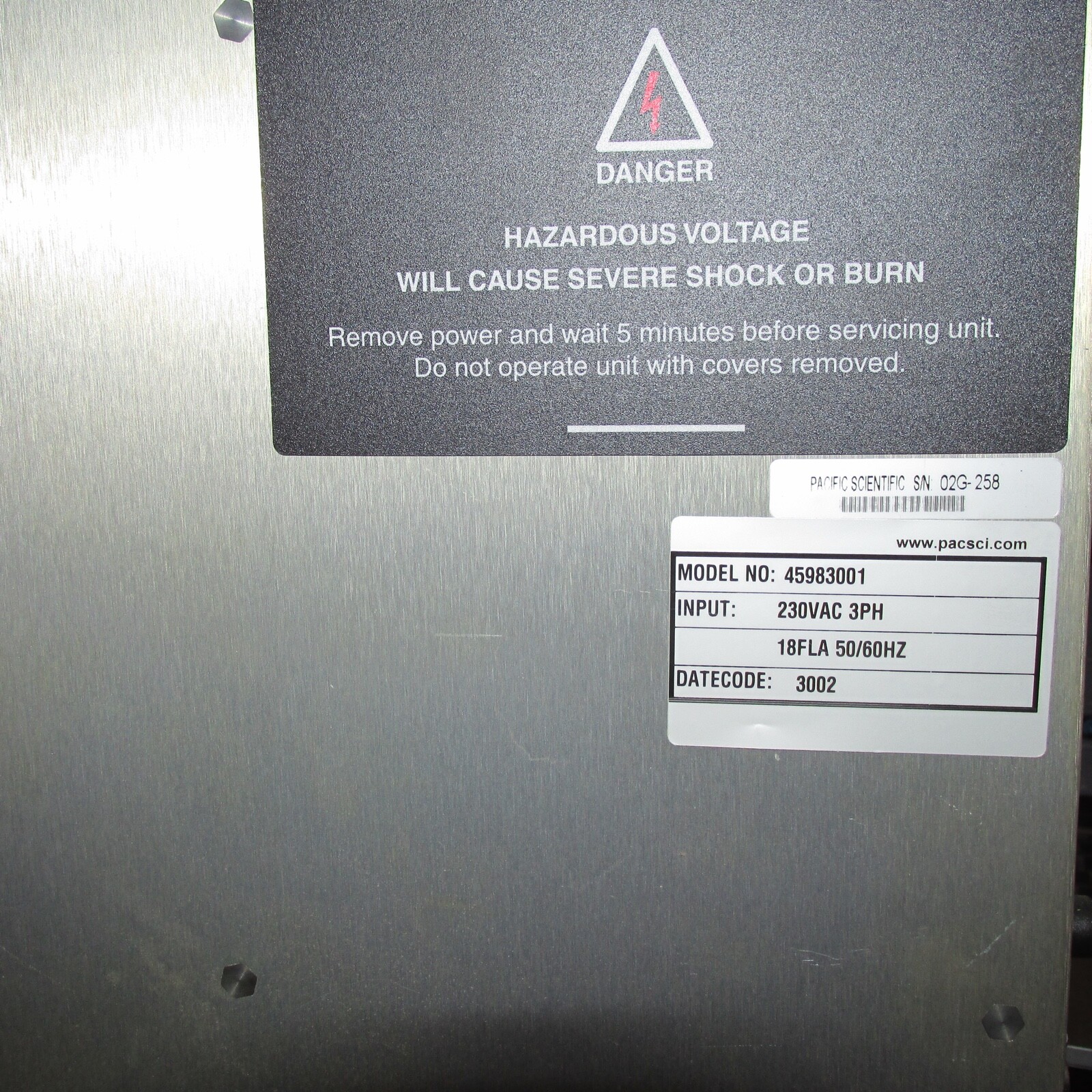 USED! PACIFIC SCIENTIFIC SC904 SERVO 45983001