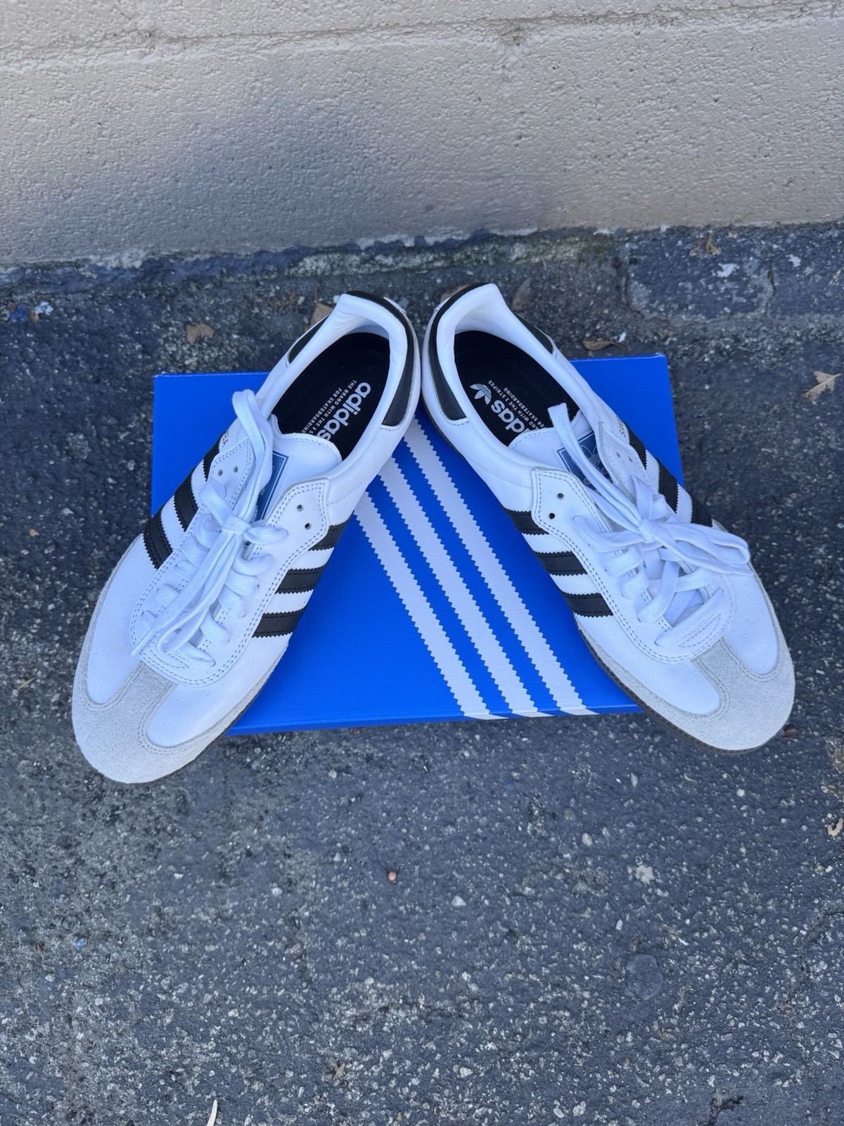 Size 10.5 - Adidas Samba White Black Gum