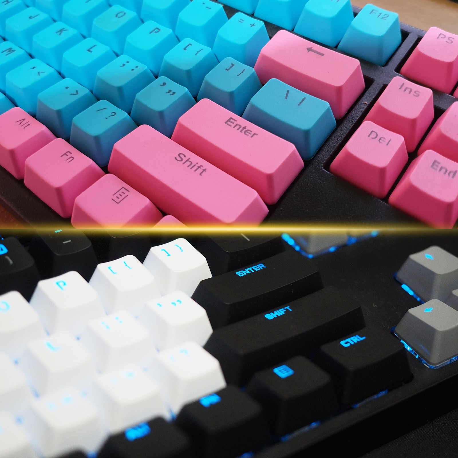 108 Keys Pudding Keycaps Set ABS for Mechanical Keyboard Layout, Green