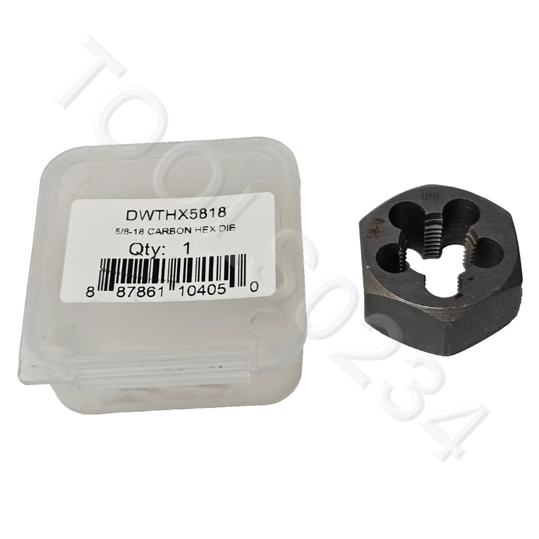 5/8-18 NF  x 1-3/16" Hex Die Carbon Steel Rethreading Drill America