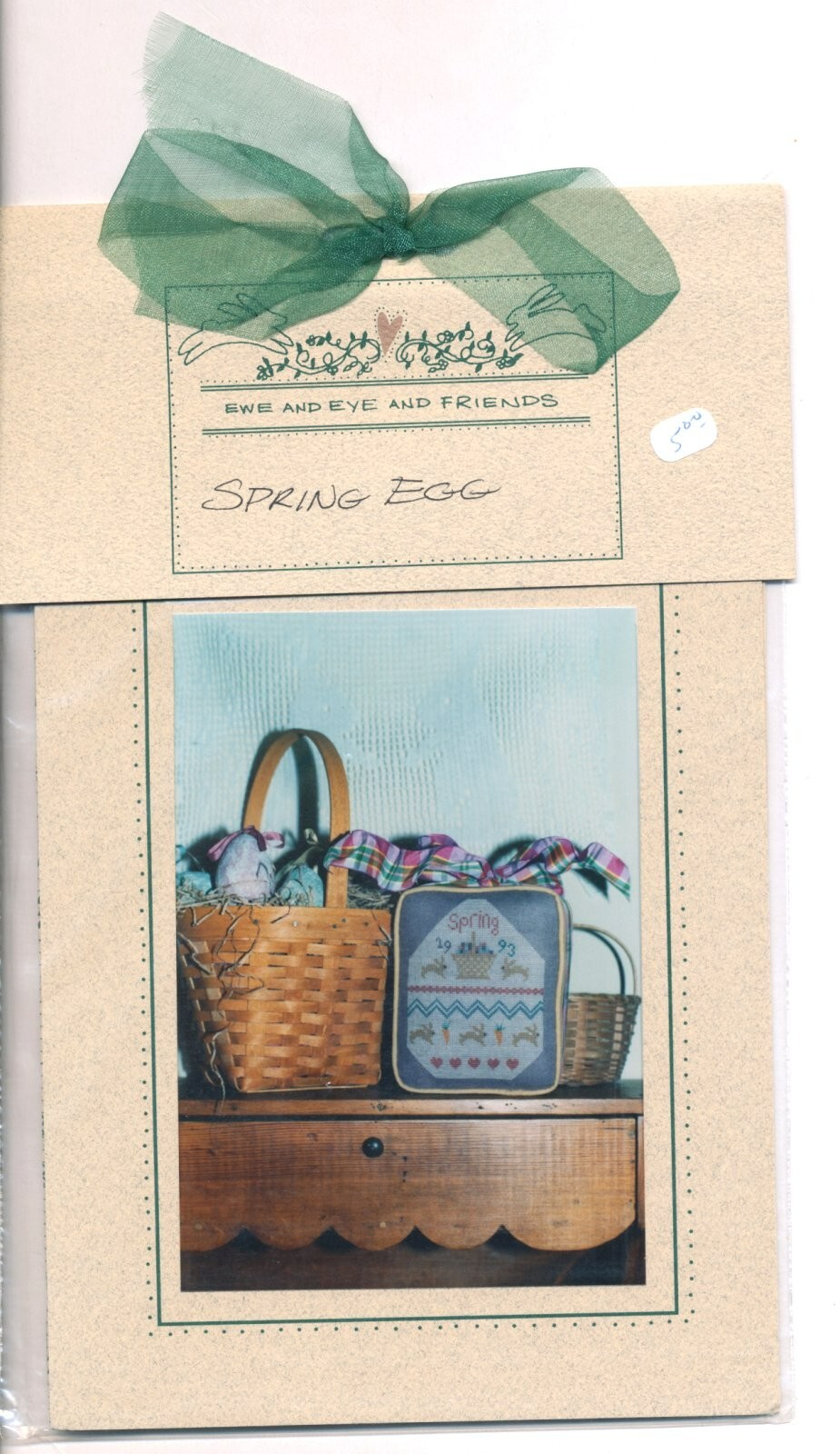 Ewe & Eye & Friends SPRING EGG Cross Stitch Chart Only HTF ~ spring / Easter
