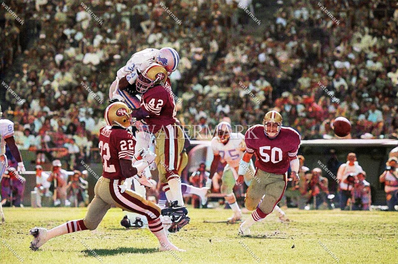 GL39 Ronnie Lott 49ers Football 8x10 11x14 16x20 Colorized Photo