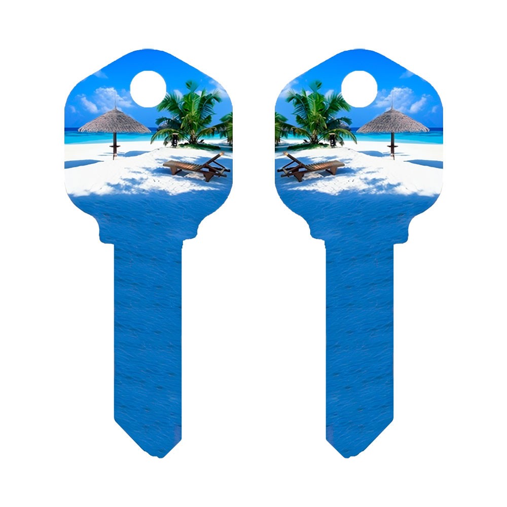 KW1 Beach Key Blank Nickel