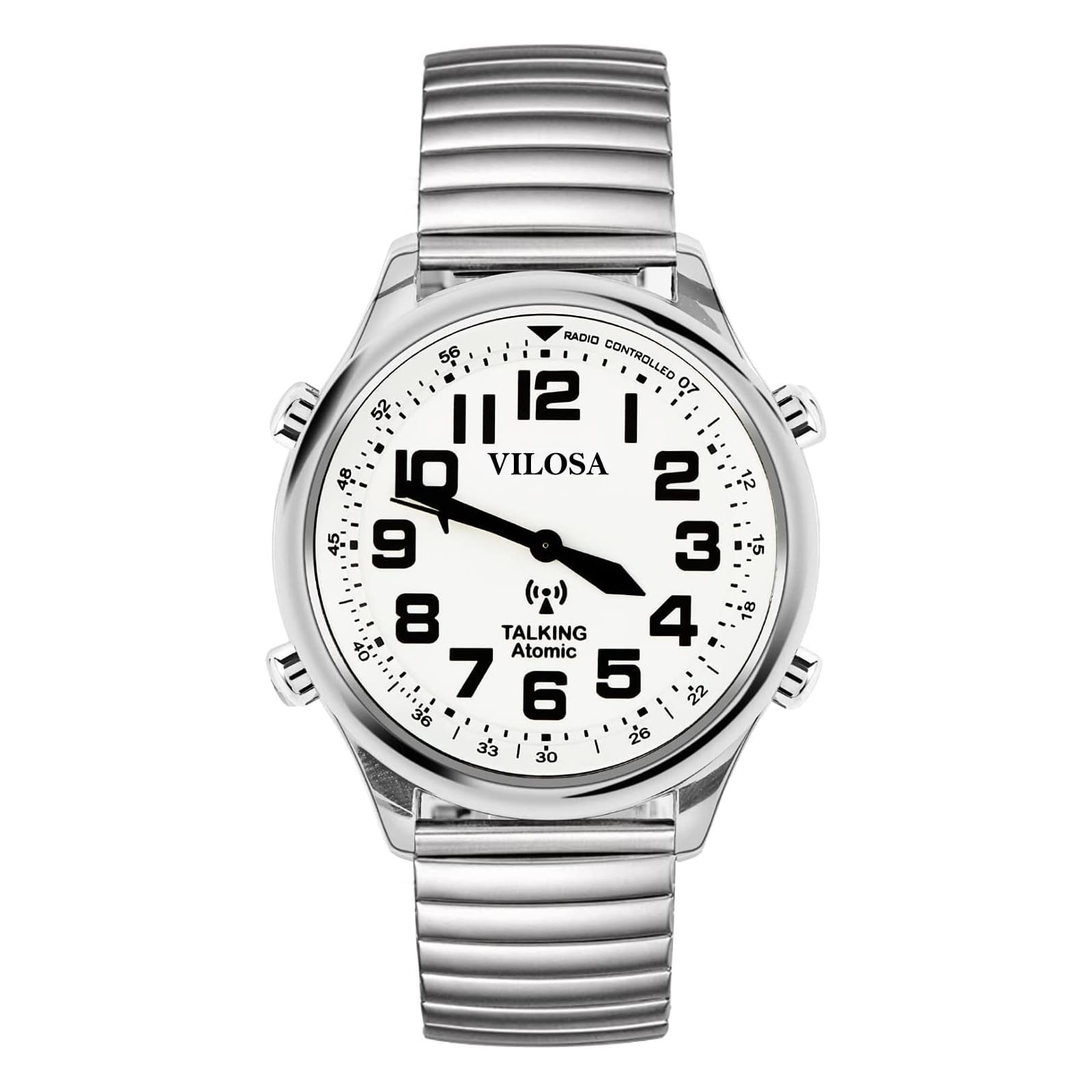 English QUARTS Watch Display The Time, Date or Alarm time for Elderly, Impair...