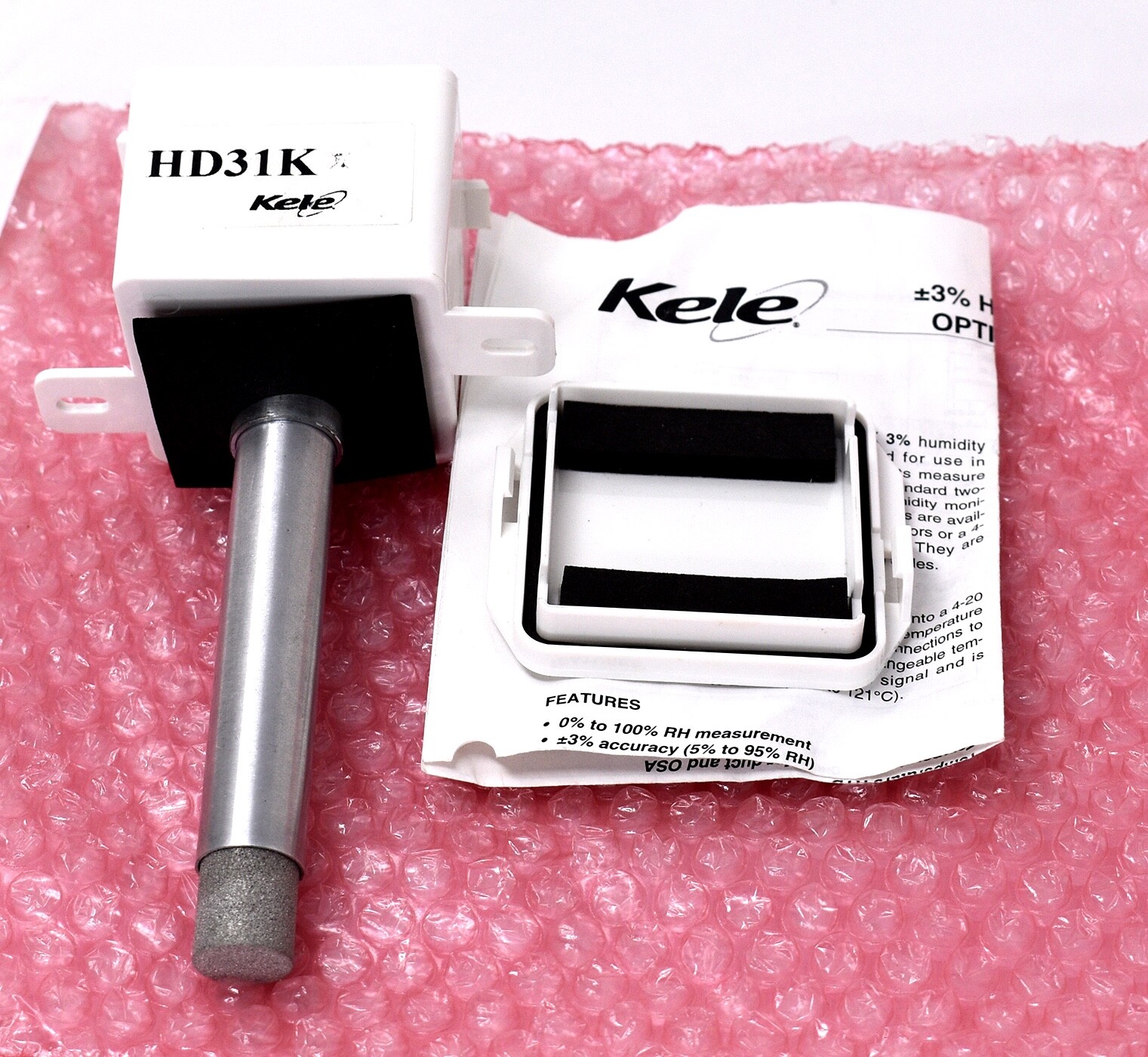 Kele HD31K Humidity Transmitter 725Ohms 9.5-28 VDC with Sintered Filter New