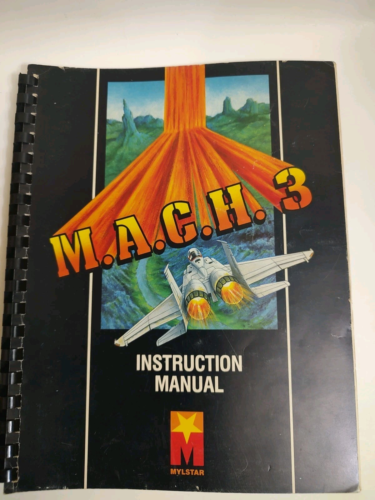M.A.C.H. 3 Arcade Instruction Manual Mylstar Original 1983 Coin Op Game