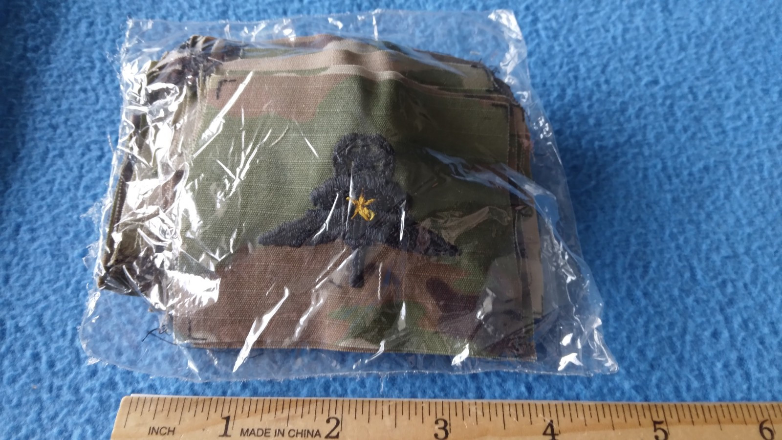 BUNDLE OF 20 - U.S. ARMY CAMO FREEFALL MASTER 1 JUMP Badge Sew-On PATCHES