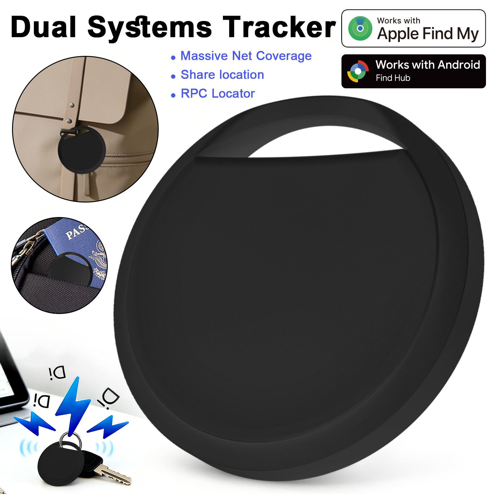 Smart Tracker Bluetooth Mini Tracking Device Key Wallet Luggage Finder Locator