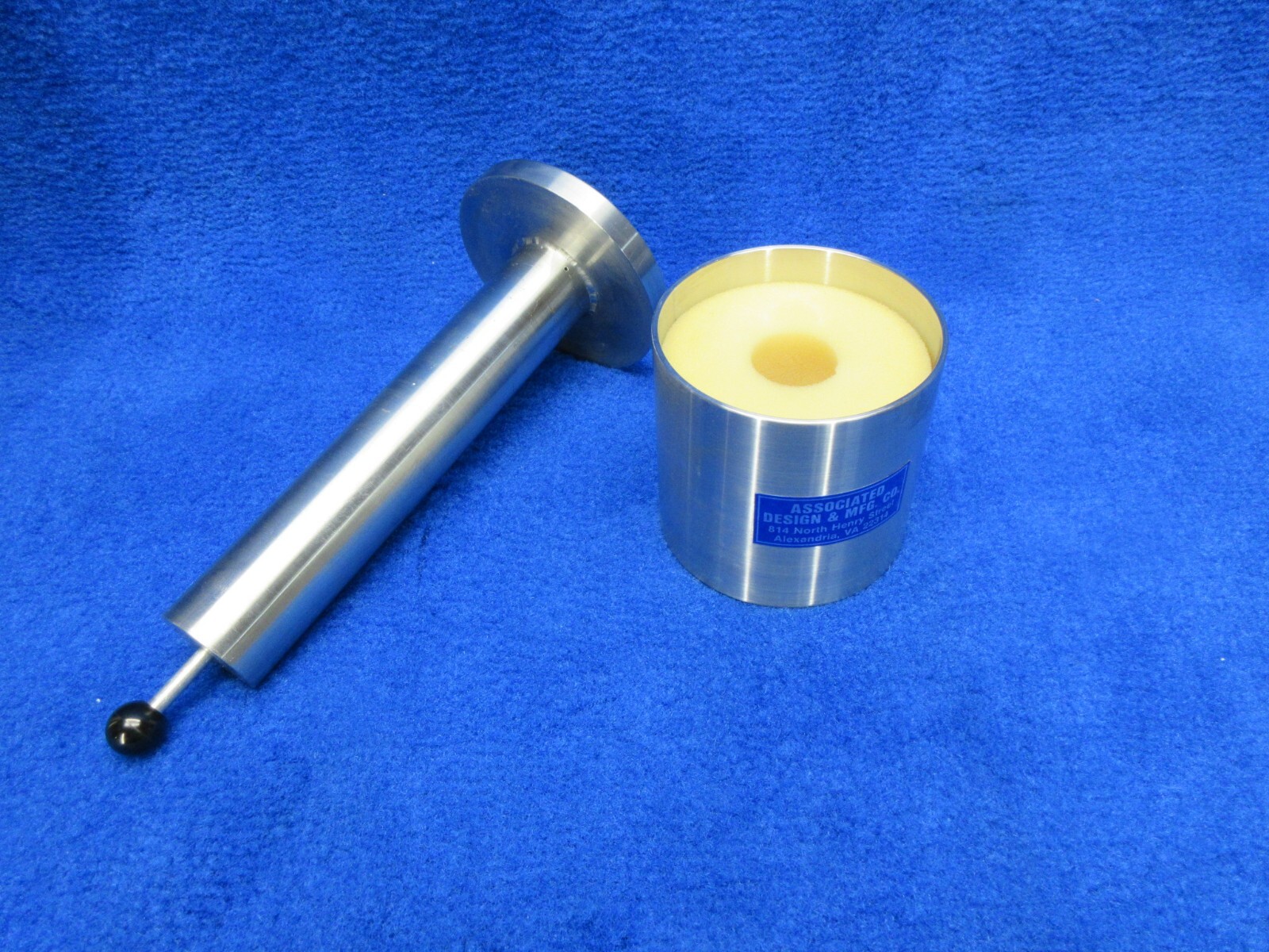 Associated Design & Mfg stainless steel plunger press form compressor 20cm throw