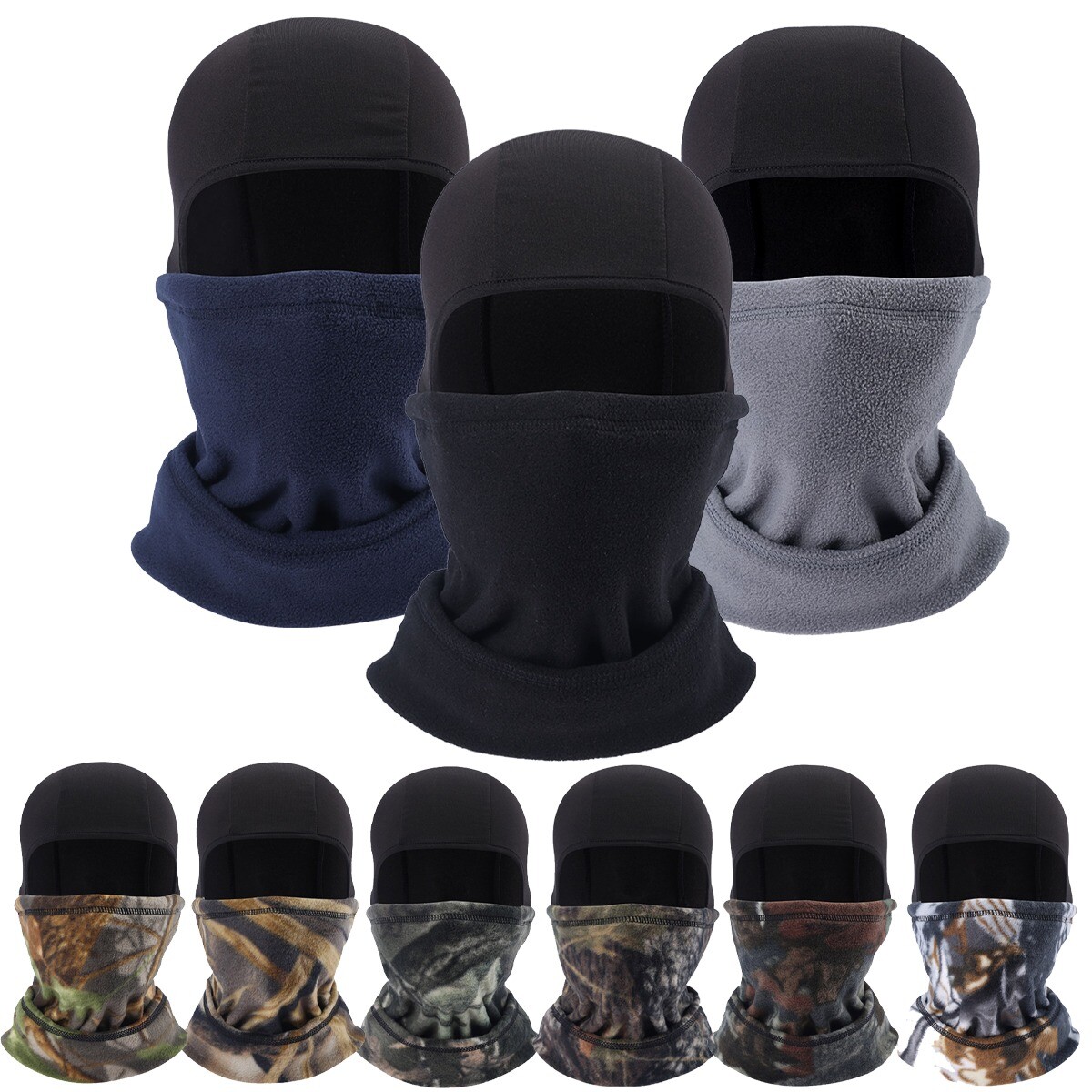 Full Face Ski Mask Balaclava Face Mask Fleece Thermal Face Mask in Cold Weather