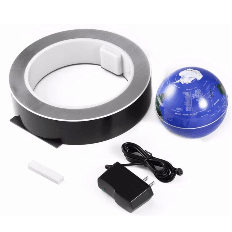 LED MAGNETIC FLOATING GLOBE LEVITATION LIGHT ANTI GRAVITY (BLACK)