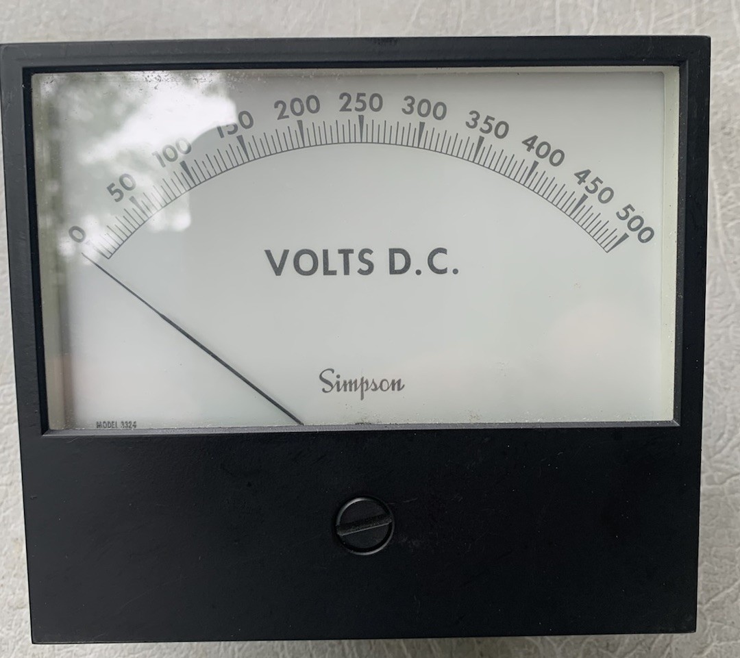 SIMPSON 16125, DC 0-500 VOLTS, DC Voltage Meter