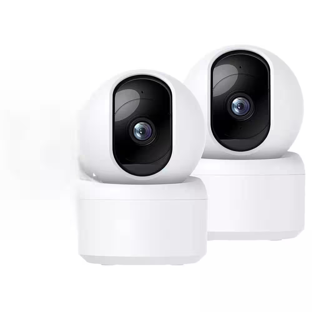2K 360° Indoor Security Camera with Night Vision, 2.4G Wifi, Alexa and Google As