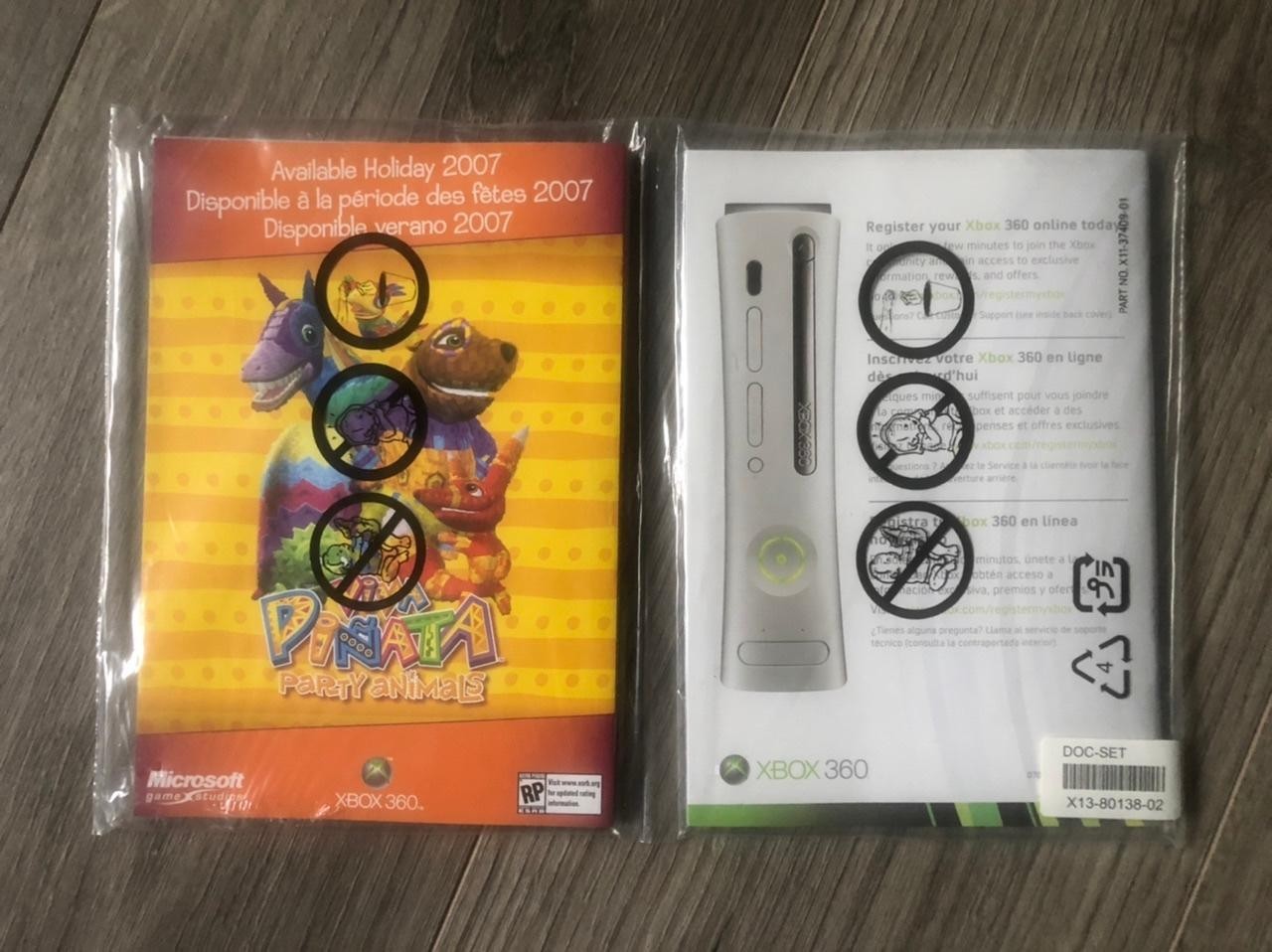 Xbox 360 Document Set W/Setup Guide BRAND NEW/SEALED