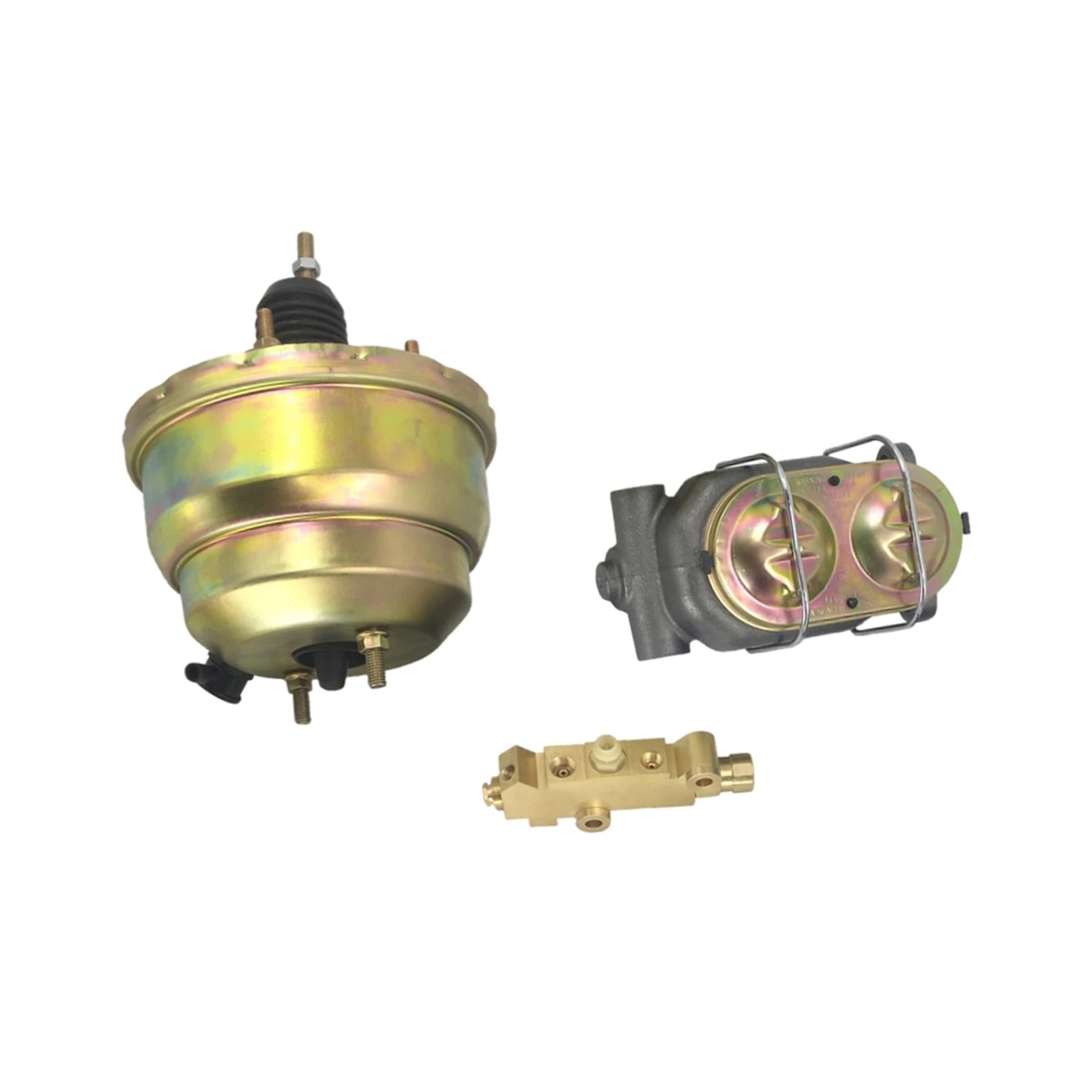 Complete 8" Dual Power Brake Booster & Master Cylinder Conversion Kit Compati...