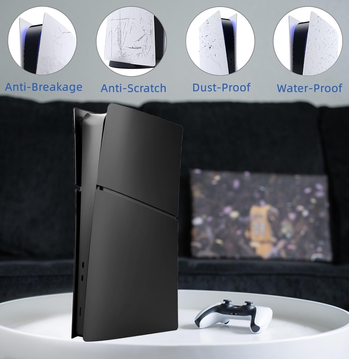 Pro Disc Edition Cover Plates for New PS5 Pro Console, Shell Panels Compatible w