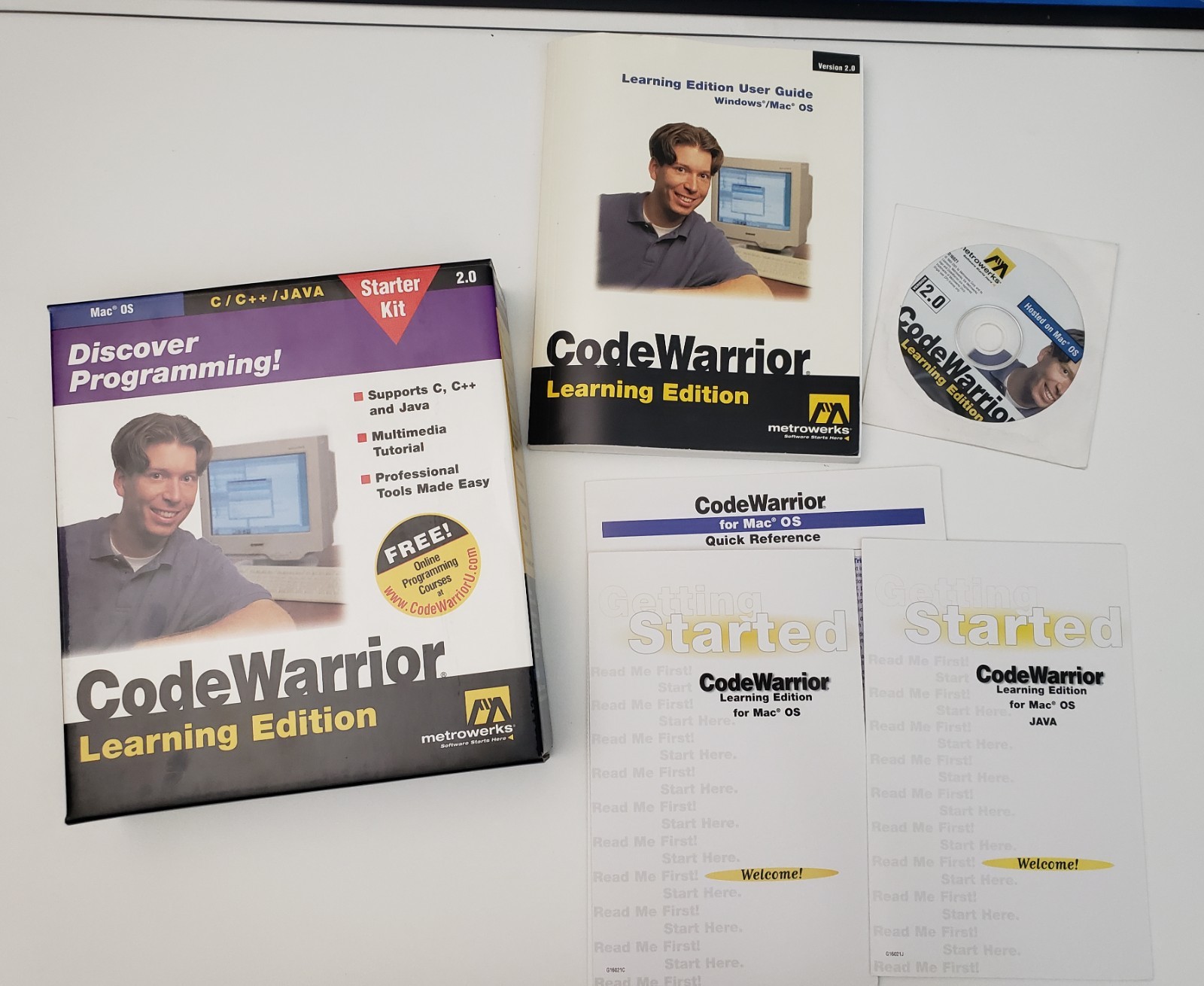 Vintage Used Big Box CodeWarrior Software for Mac C++ Java C