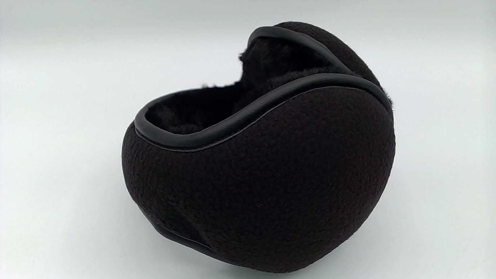 Black Ear Muffs Winter Ear Warmers Fleece Earwarmer Men Women Behind Head Band (