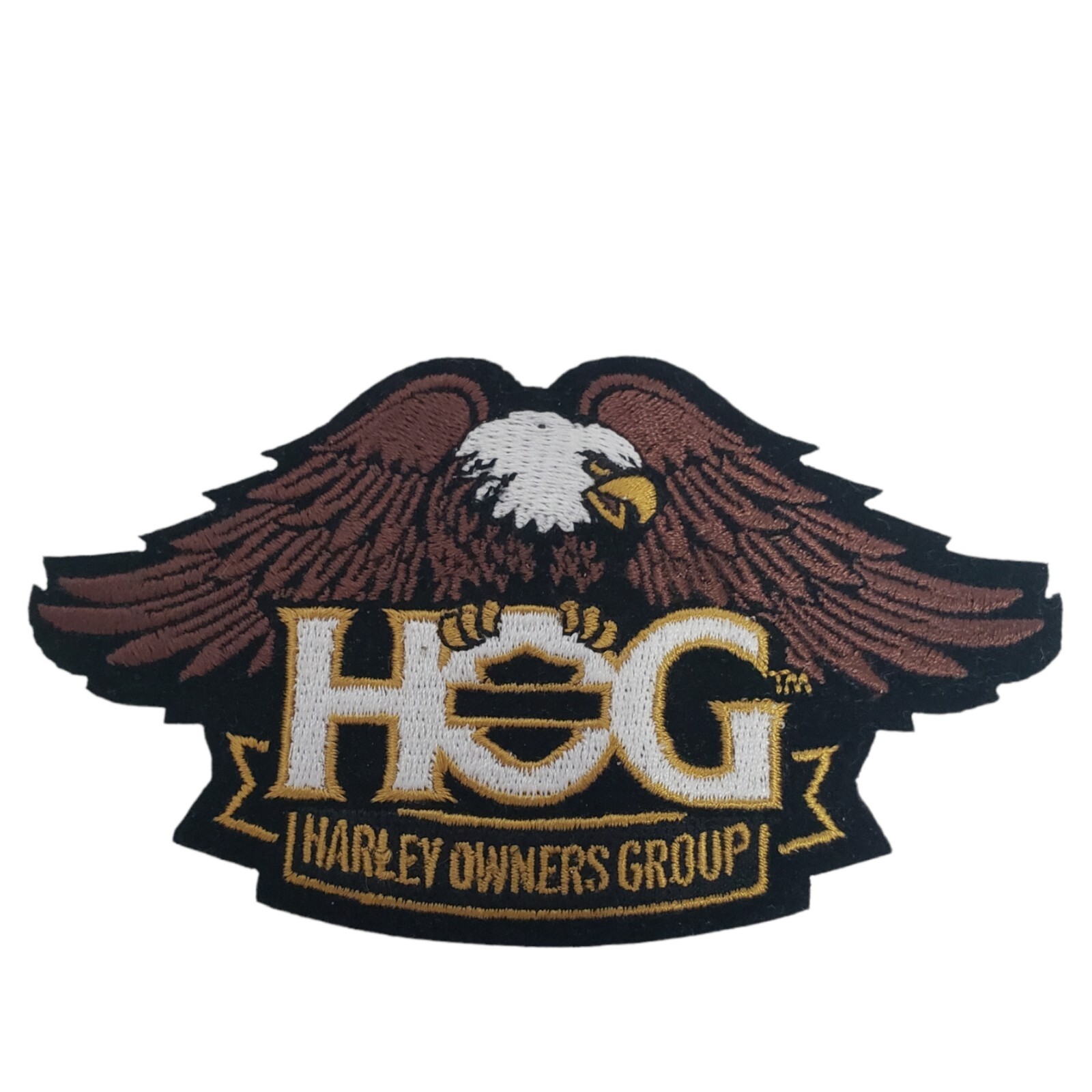 Harley Owners Group HOG Cloth Patch Iron-on or Sew-on 4.5 inches Made in USA