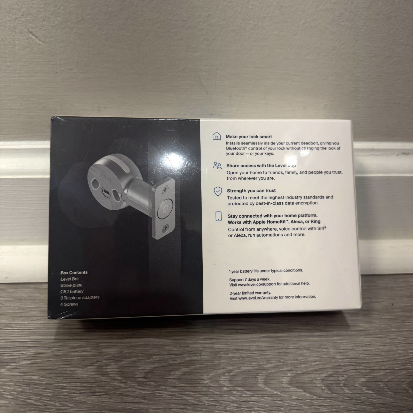 SEALED Level Bolt C-D11U A3 Keyless Entry Bluetooth Smart Lock Deadbolt
