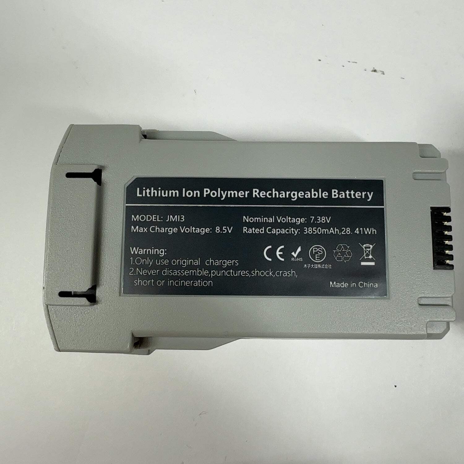 JHTC Mini 3/4 Pro Battery 2-Pack and Two-Way Three-Channel Charging Hub Compatib
