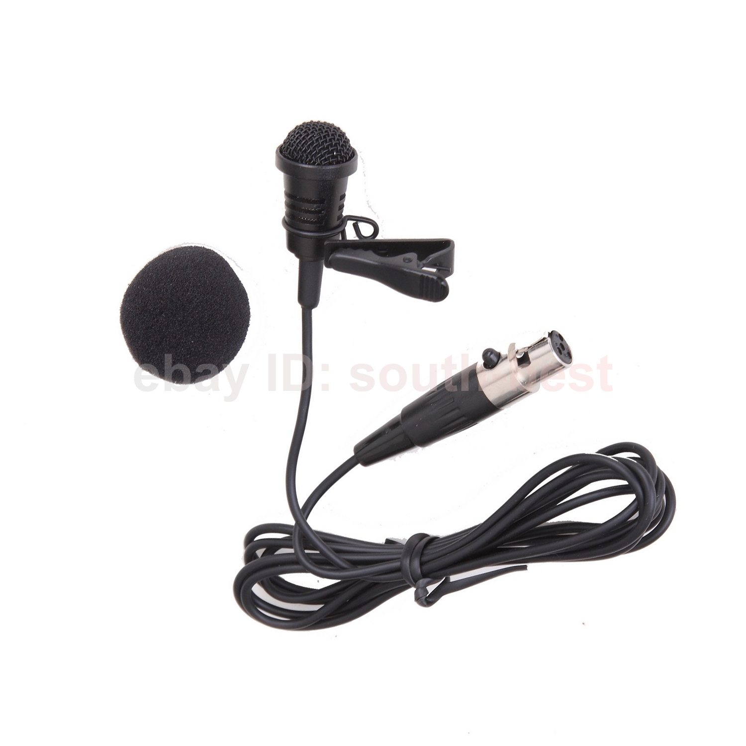 New ME4 Lavalier Lapel Clip Microphone Mic For Shure ULX PGX SLX UT ... Wireless