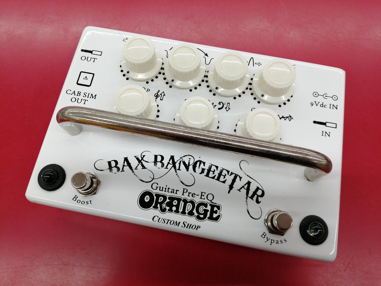 Orange Bax Bangeetaar Guitar Effect Pedal Preamp Overdrive 3-Band EQ Used