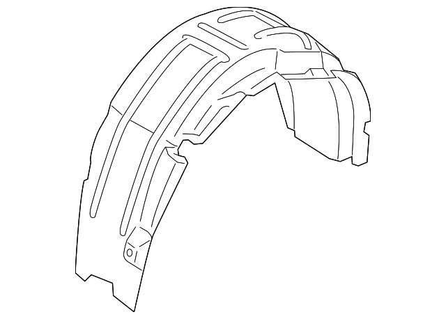 Genuine Ford Quarter Panel Splash Shield DS7Z-58278B51-B