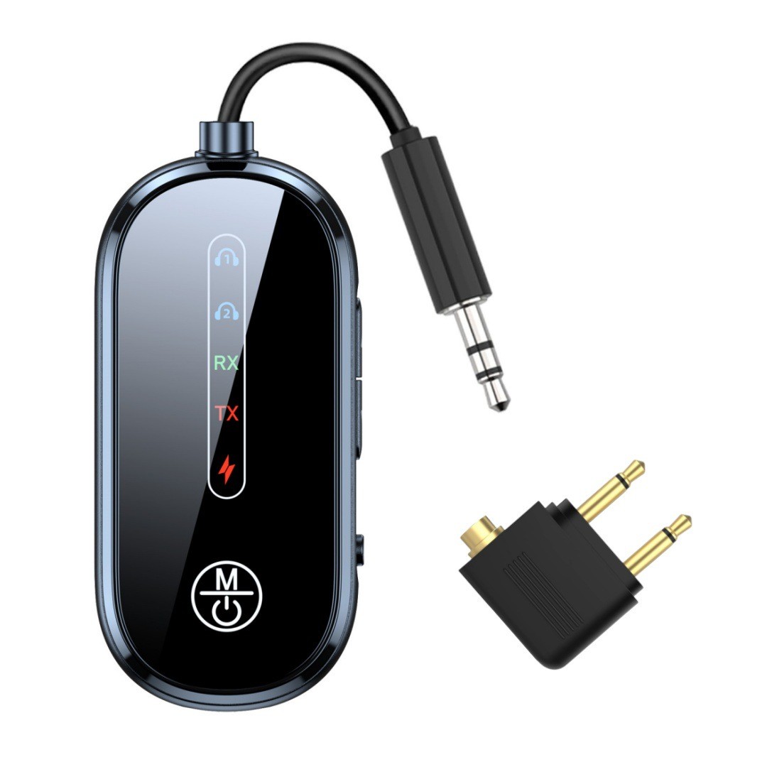 Airplane Bluetooth Adaptor 5.4 Transmitter Adapter for Airpods or Headphones