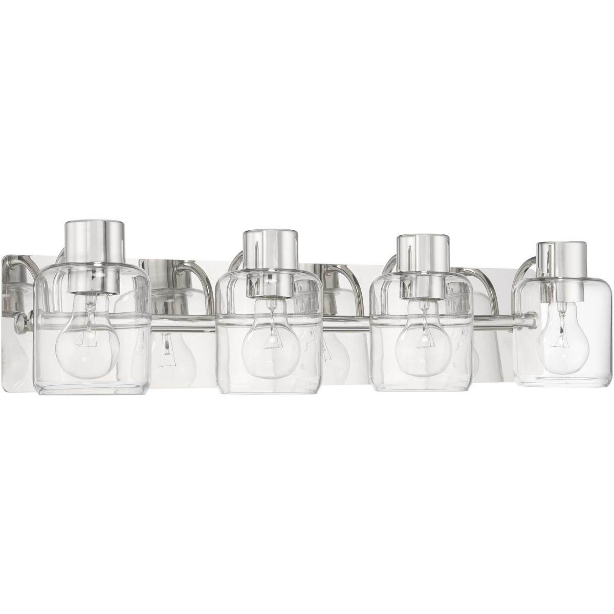 Craftmade 17728PLN4 Rori Bathroom Vanity Light Polished Nickel