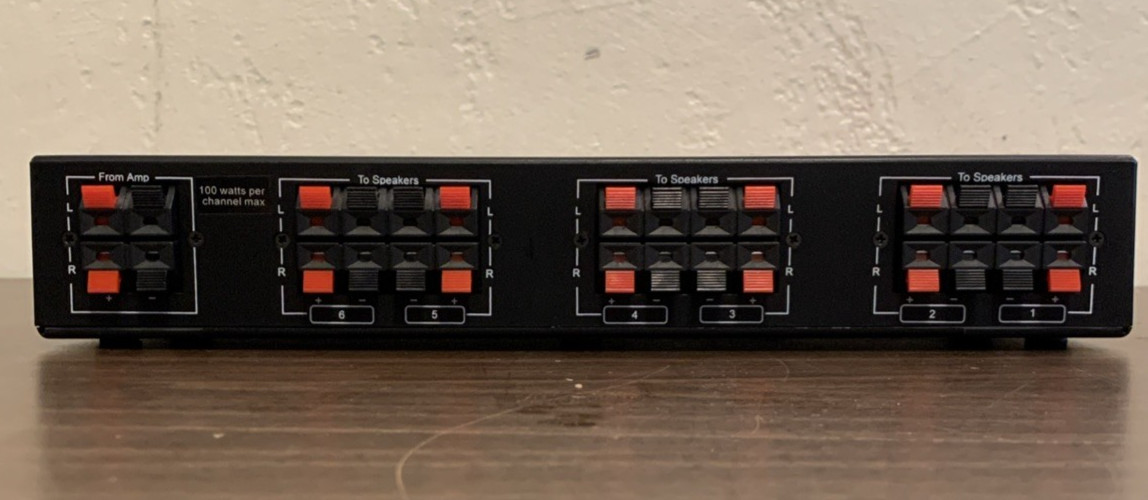 Vanco SS6 Stereo Speaker Selector Box 6 Pair Used Tested Working Good Condition