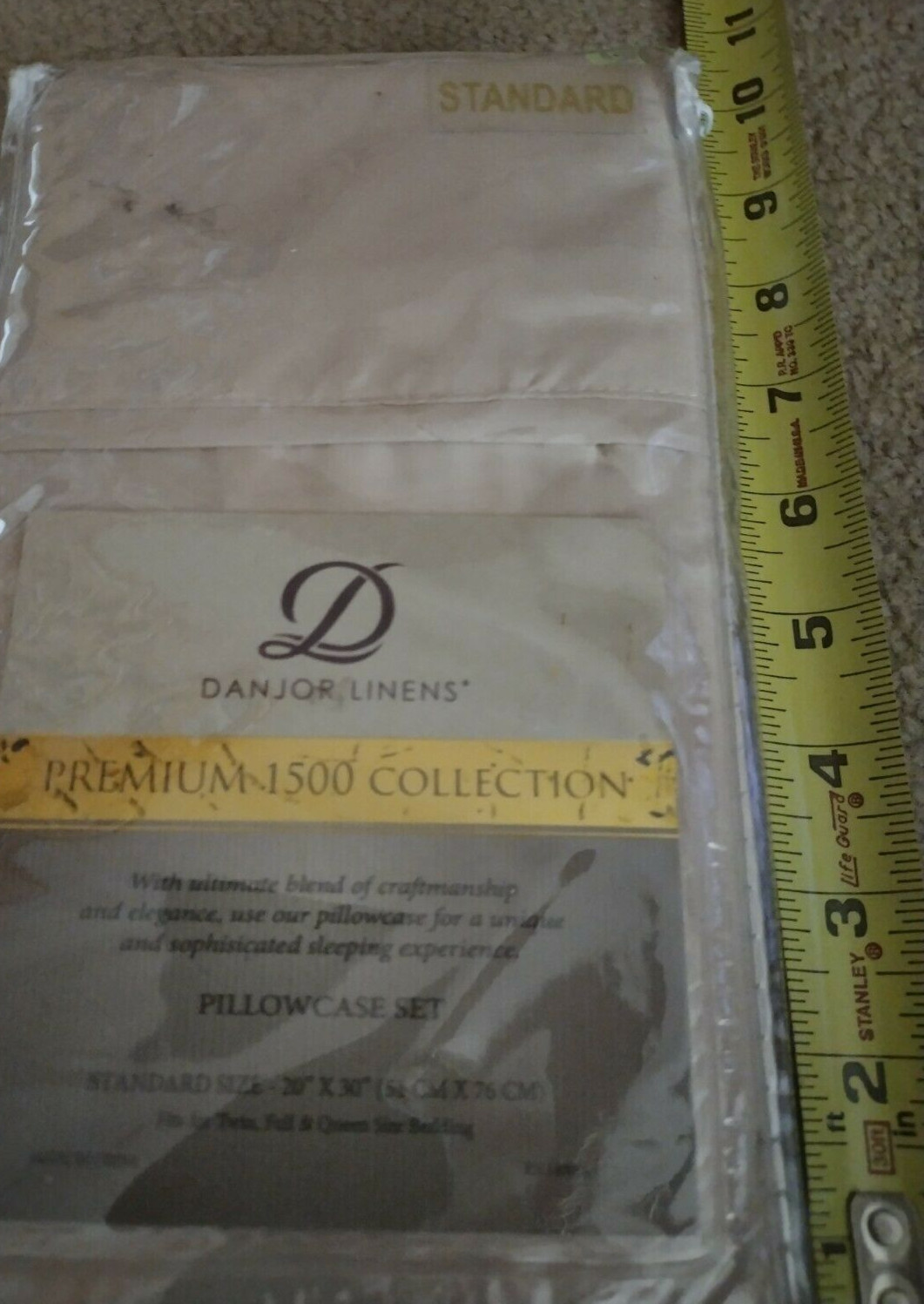 Danjor Linens Premium 1500 Collection Soft Pillowcase Set/2 STANDARD 20" X 30"