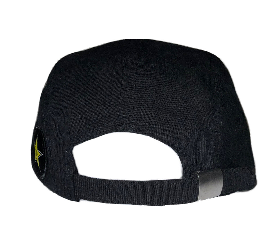 NEW Rockstar Logo Patch 5 Panel Hat The Classics Yupoong Adjustable Strapback